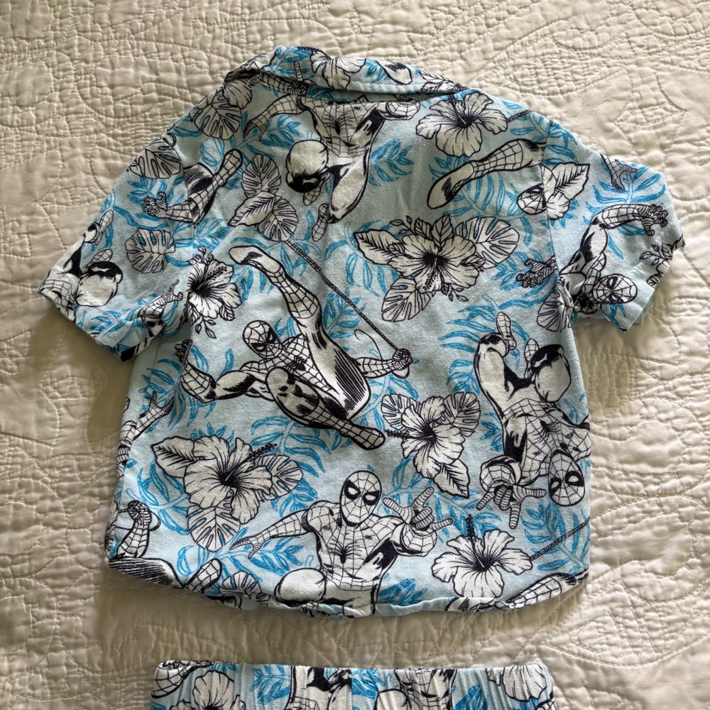Marvel Spider-Man & Bluey Toddler Boy 2-Piece Summer Outfit Sets Bundle 2T - Picture 6 of 10